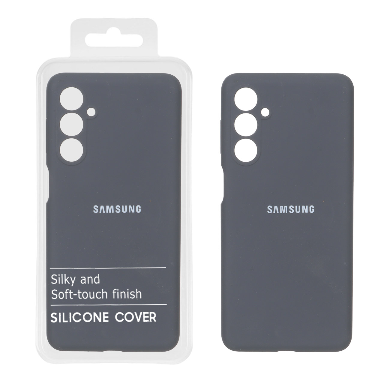 قاب سیلیکونی پاک کنی اورجینال درجه یک Samsung Galaxy M54 / F54 - خاکستری (پک دار)